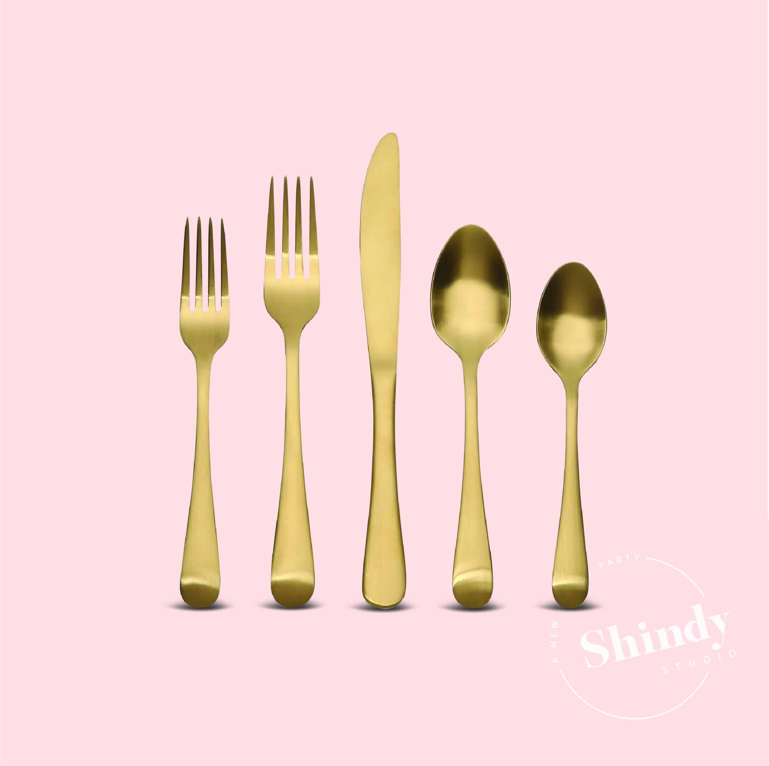 Vintage sales brass flatware