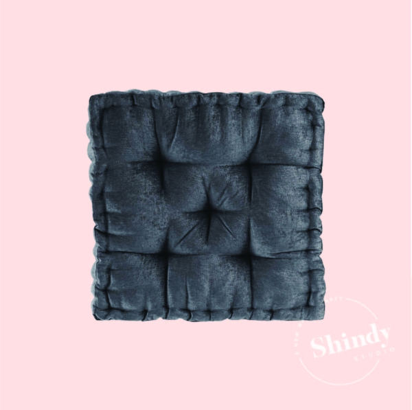 Square Floor Pillow, Charcoal