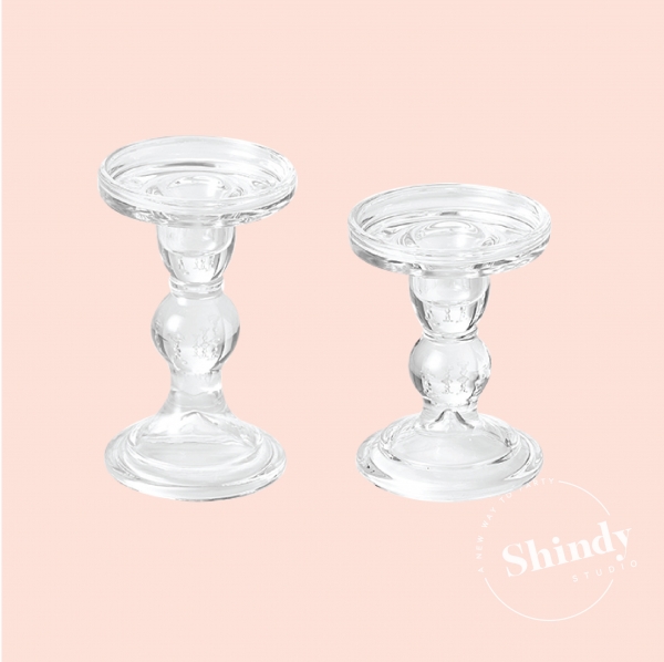Glass Candle Holder