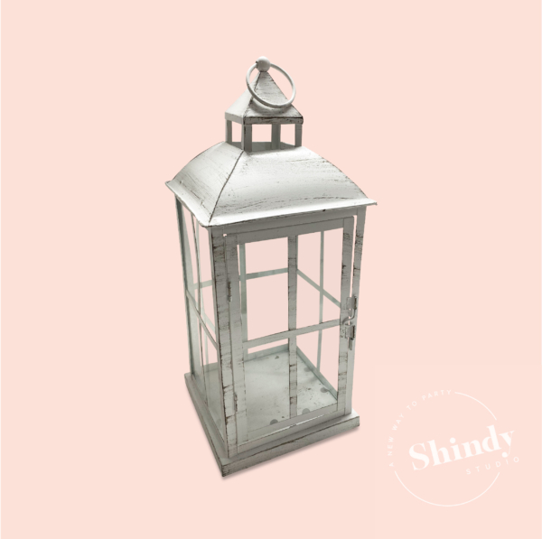 Rustic White Lantern