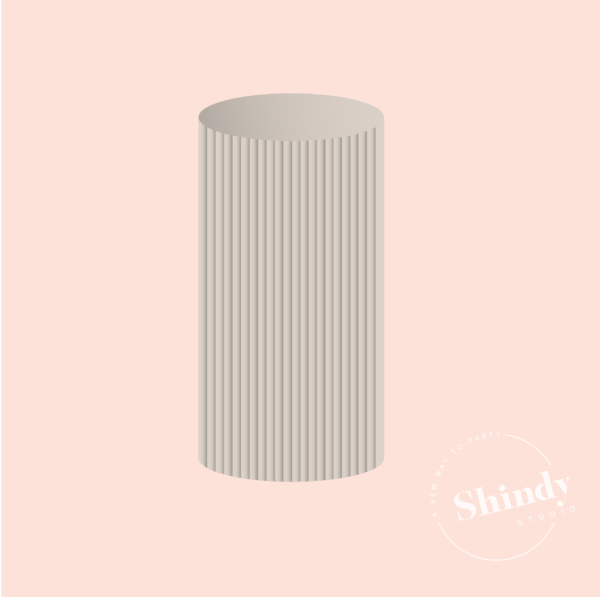Nude Fluted Plinth